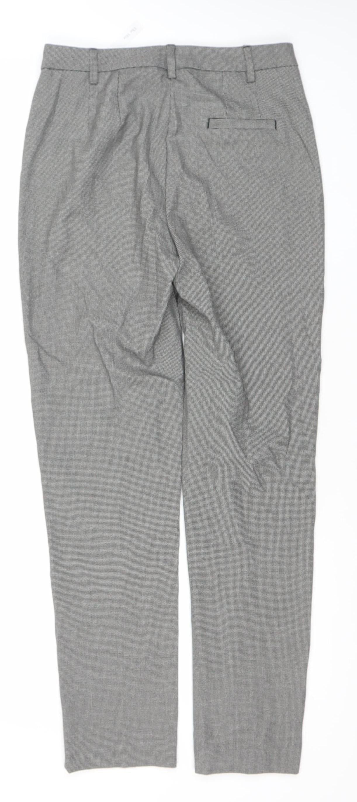 Womens UK Size 8 Marks and Spencer Slim Fit Dress Pants Grey Trousers