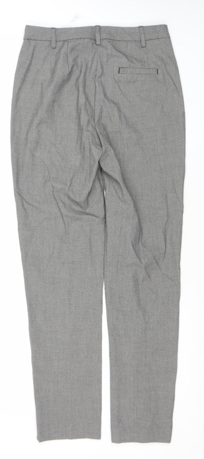 Womens UK Size 8 Marks and Spencer Slim Fit Dress Pants Grey Trousers