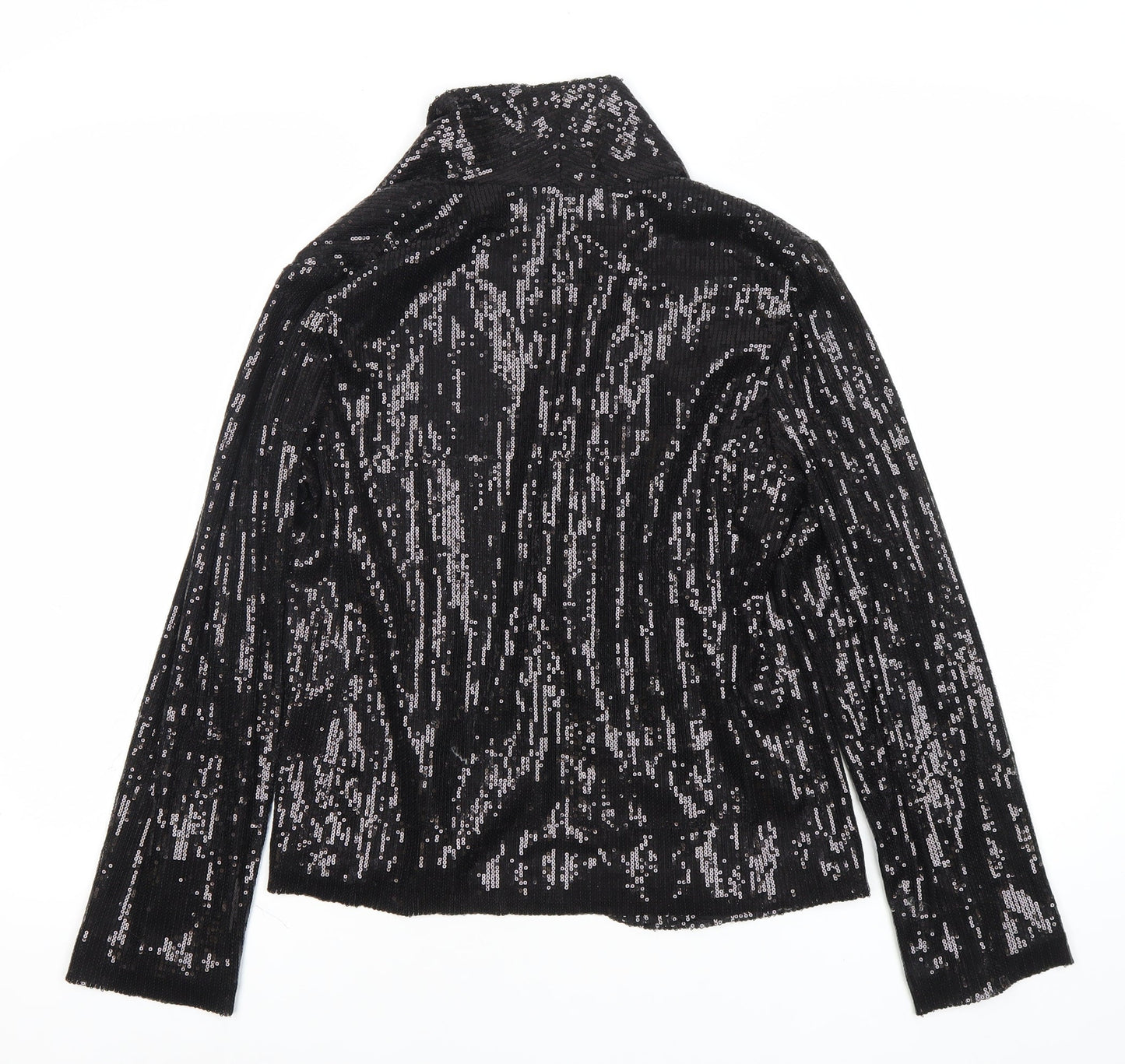 Atmosphere Women’s Black Sequin Party Jacket Size 8 Short