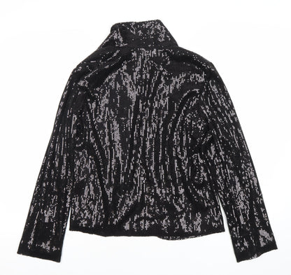 Atmosphere Women’s Black Sequin Party Jacket Size 8 Short