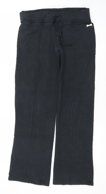 USA Pro Womens Black Size 12 Sweatpants Trousers Cotton Stretch