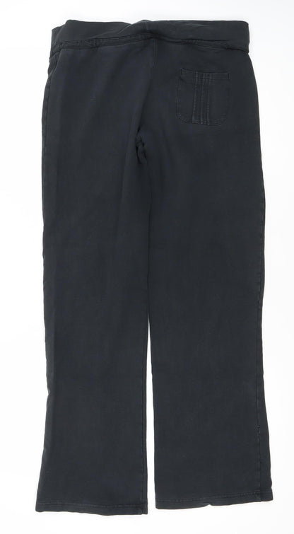 USA Pro Womens Black Size 12 Sweatpants Trousers Cotton Stretch