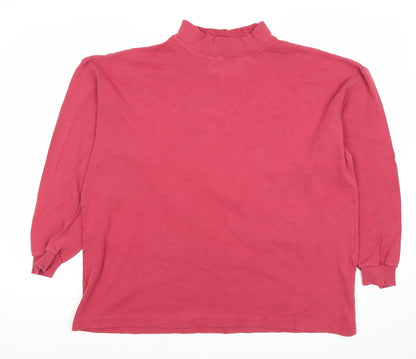 Womens UK Size L Hawkstead Sportswear Red Pullover Sweatshirt