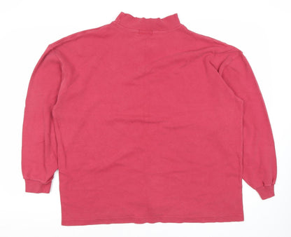 Womens UK Size L Hawkstead Sportswear Red Pullover Sweatshirt