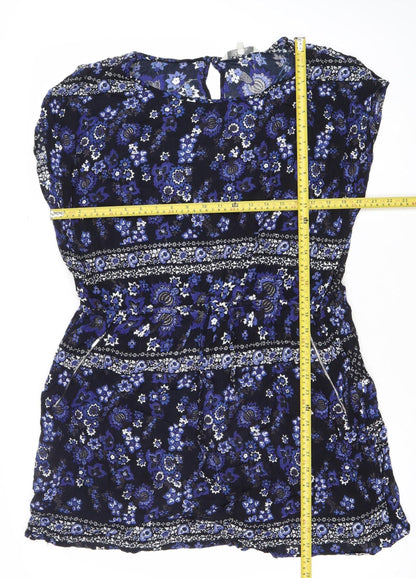 Gracech Womens Black Blue Floral Strapless Dress Size 20