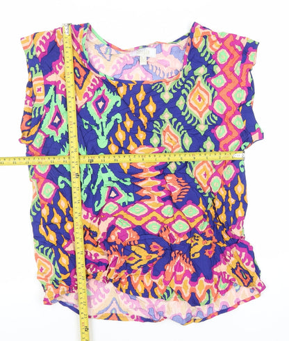 Womens UK Size 12 Stella Morgan Multicoloured Tunic Blouse