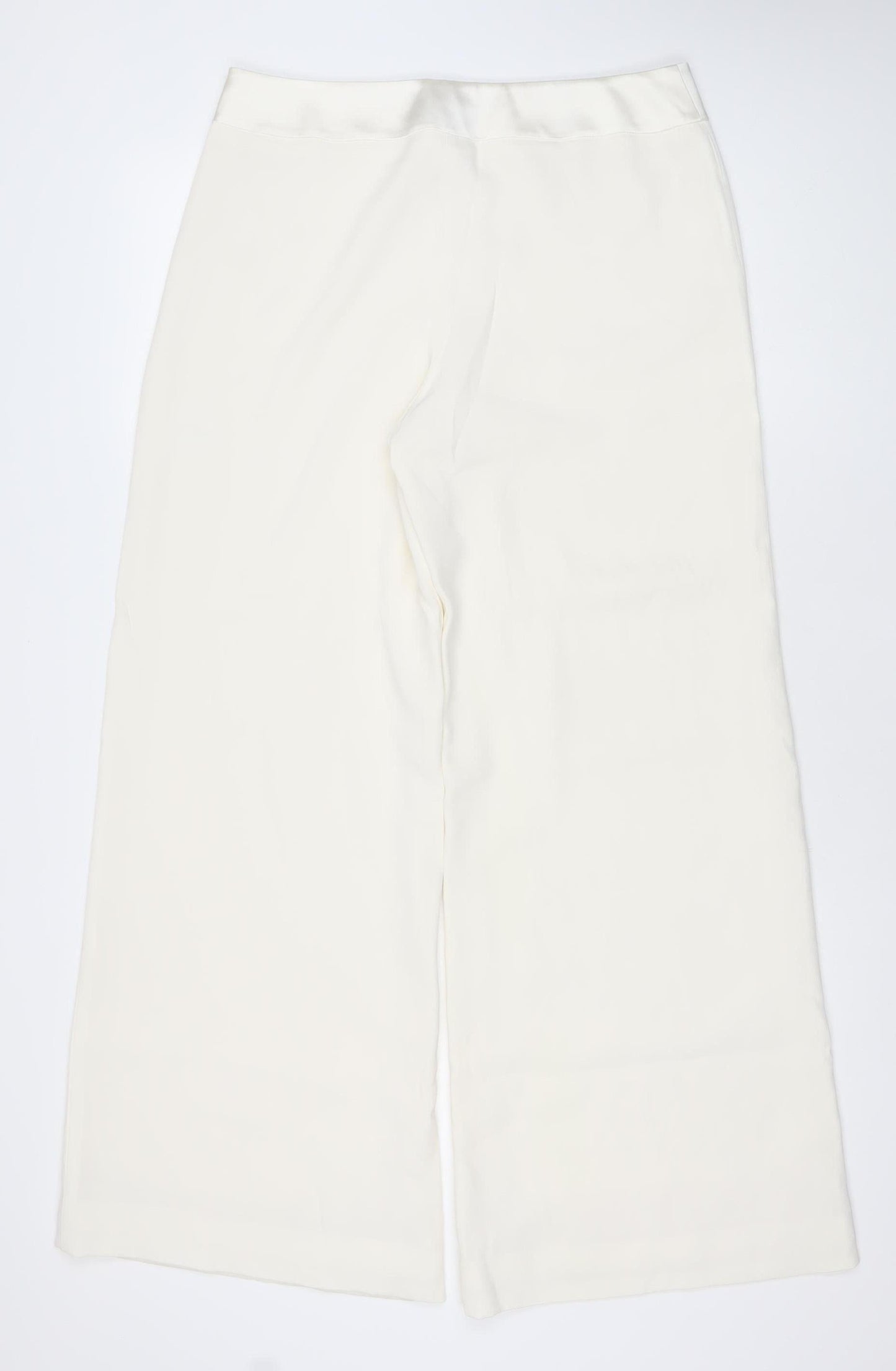 Coast Womens Ivory Wide-Leg Dress Pants Size 12
