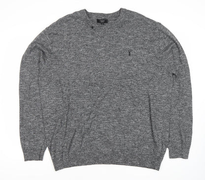 Next Men’s Grey 2XL Pullover Jumper Crew Neck Cotton Blend