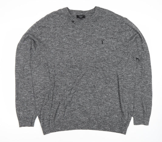 Next Men’s Grey 2XL Pullover Jumper Crew Neck Cotton Blend