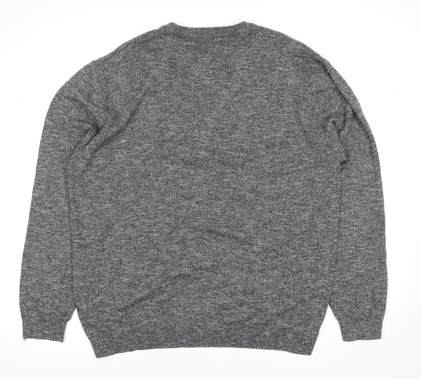 Next Men’s Grey 2XL Pullover Jumper Crew Neck Cotton Blend