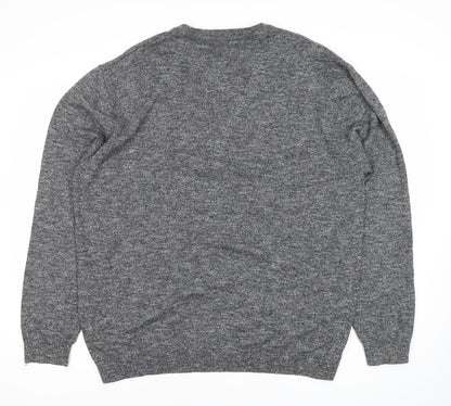 Next Men’s Grey 2XL Pullover Jumper Crew Neck Cotton Blend