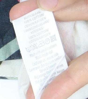 New Look Womens Multicoloured Floral A-Line Cotton Skirt Size 12