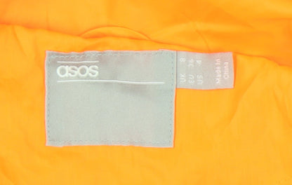 Womens UK Size 8 ASOS Orange Pullover Hoodie
