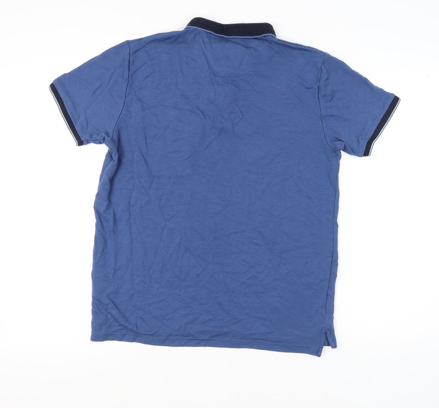 Le Shark Men’s Blue Polo Shirt Size L Short Sleeve Collared Casual