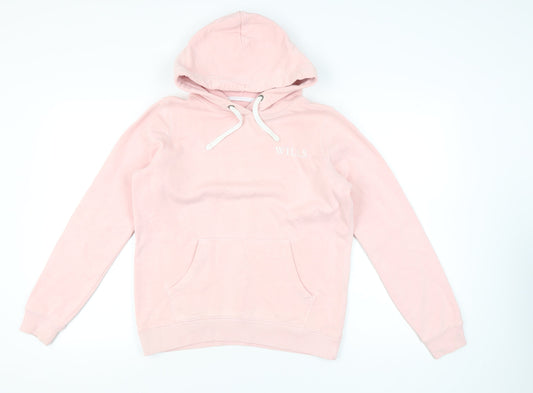 Womens UK Size 12 Jack Wills Pink Pullover Hoodie