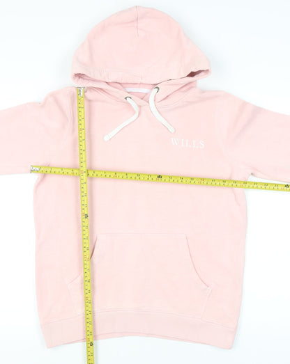 Womens UK Size 12 Jack Wills Pink Pullover Hoodie