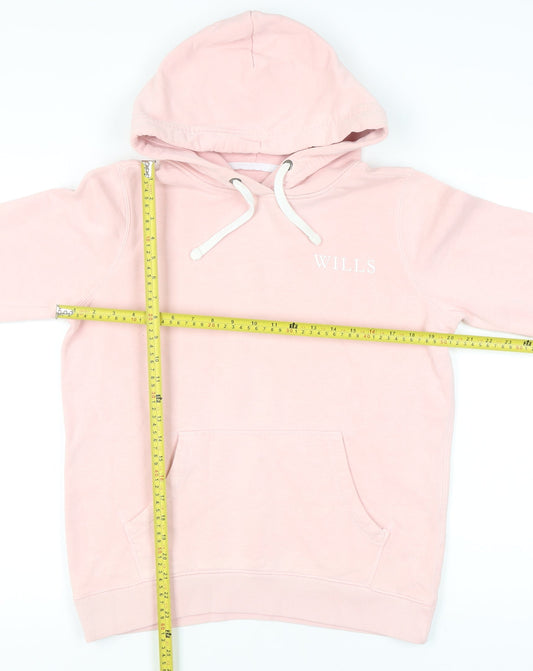 Womens UK Size 12 Jack Wills Pink Pullover Hoodie