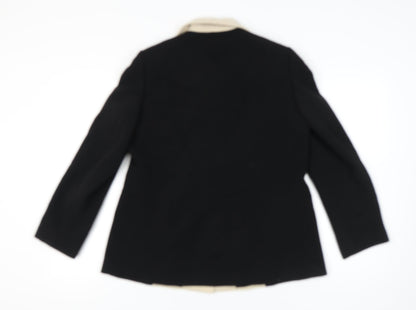 Windsmoor Women’s Black Beige Colourblock Blazer Jacket UK 16