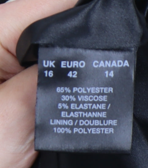 Windsmoor Women’s Black Beige Colourblock Blazer Jacket UK 16