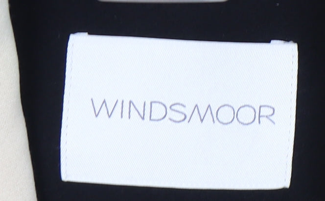 Windsmoor Women’s Black Beige Colourblock Blazer Jacket UK 16