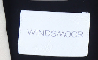 Windsmoor Women’s Black Beige Colourblock Blazer Jacket UK 16