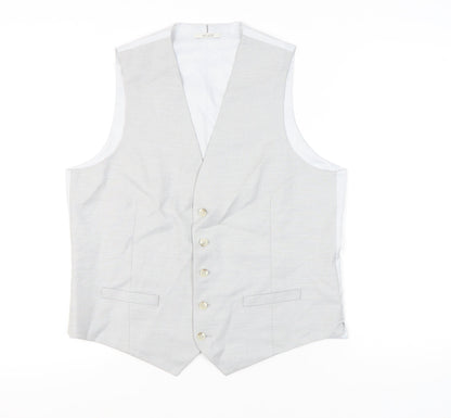 Mens UK Size 42 Marks and Spencer Regular Grey Suit Waistcoat