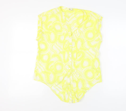 Womens UK Size 12 Monsoon Yellow Tunic Blouse