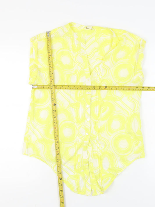 Womens UK Size 12 Monsoon Yellow Tunic Blouse
