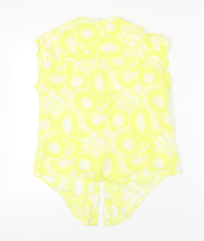 Womens UK Size 12 Monsoon Yellow Tunic Blouse