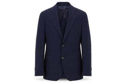 Sarto Mens Blue Wool Suit Jacket Medium Notch Lapel Two Button