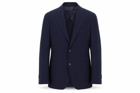 Sarto Mens Blue Wool Suit Jacket Medium Notch Lapel Two Button