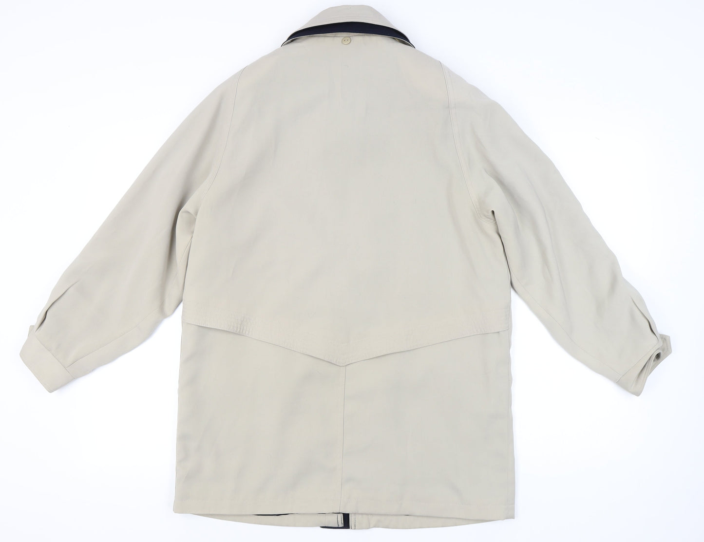 David Barry Womens Beige Mid-Length Overcoat UK14 Polyester