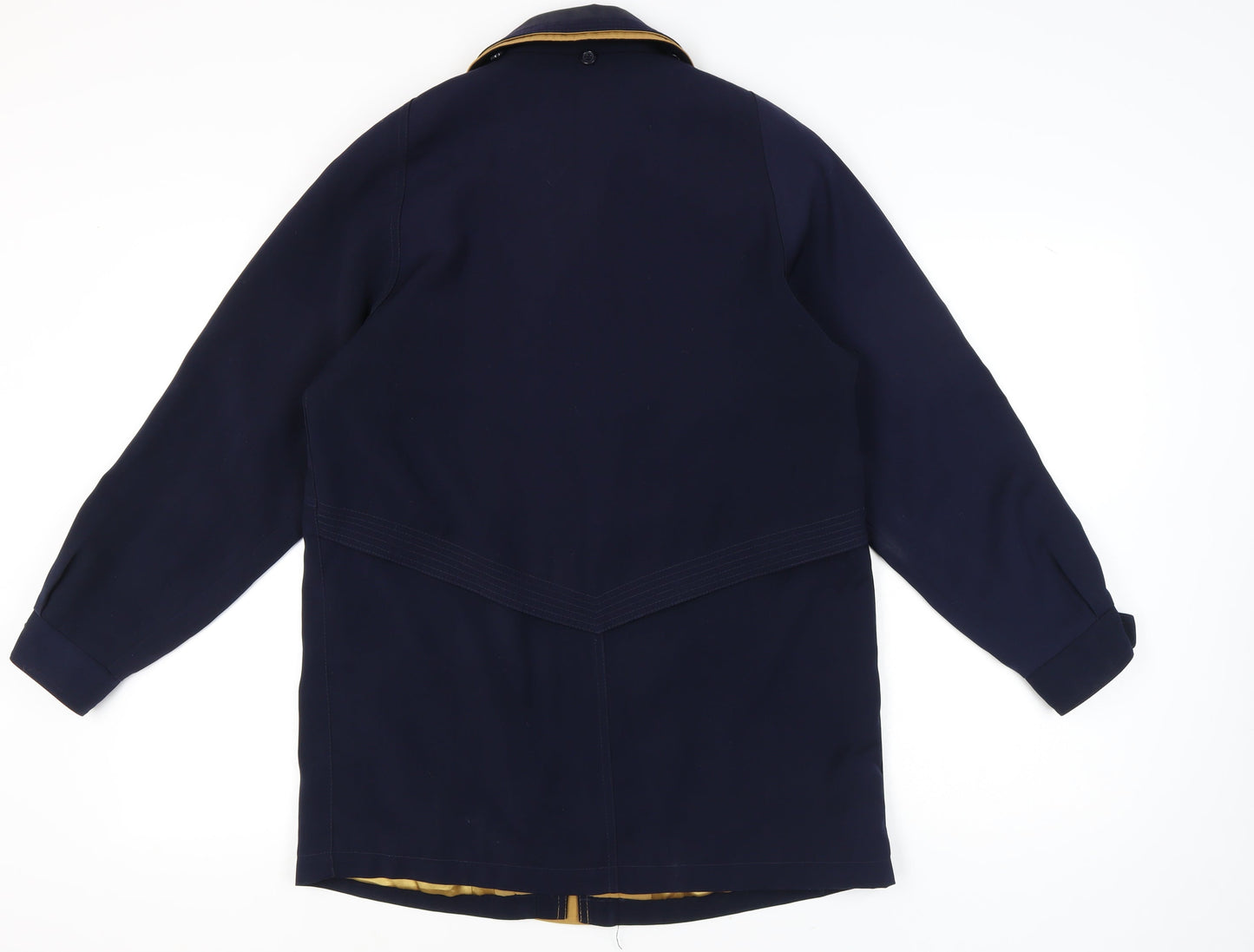 Womens UK Size 12 David Barry Blue Overcoat