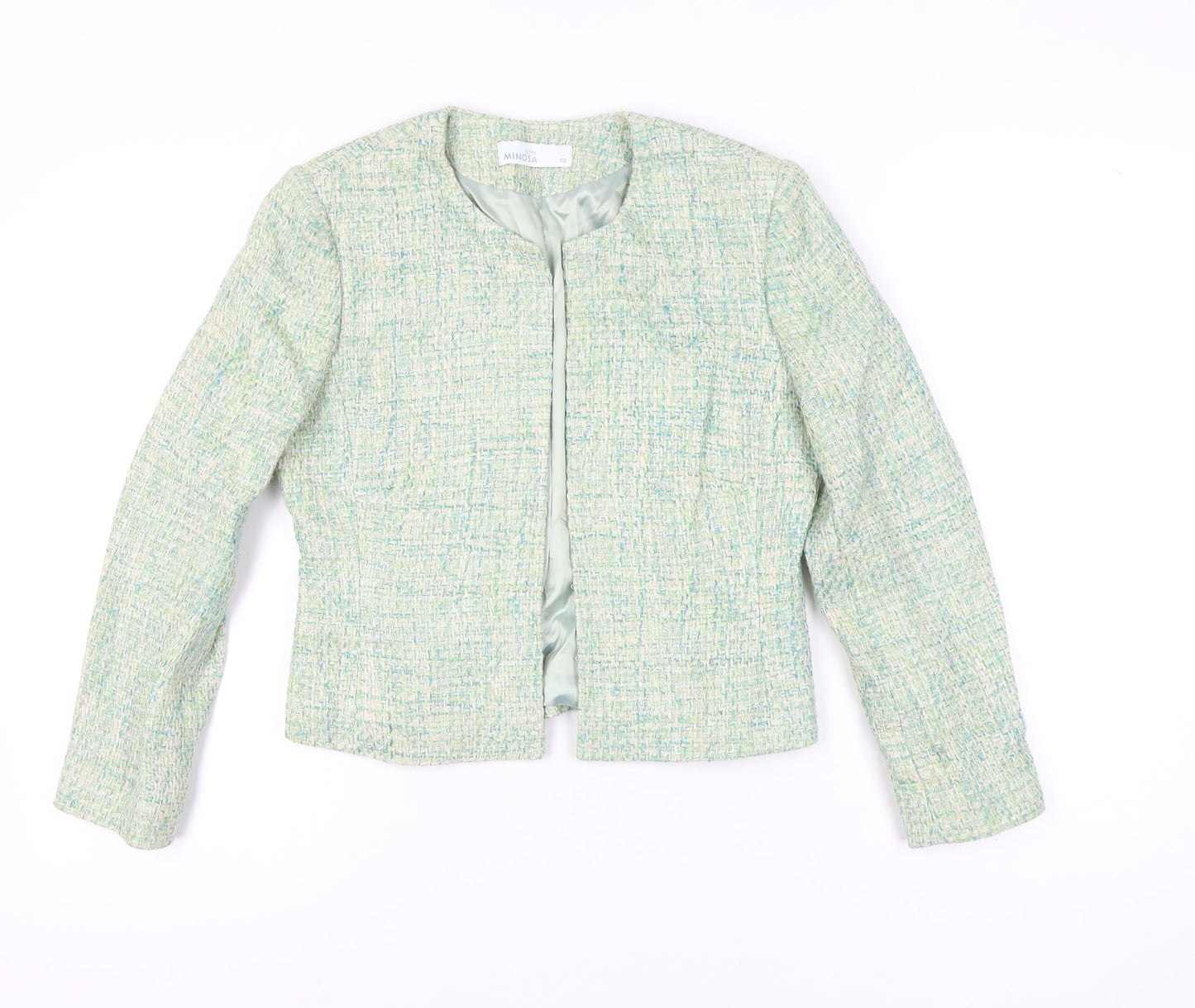 Womens UK Size 10 Minosa Petites Green Suit Jacket