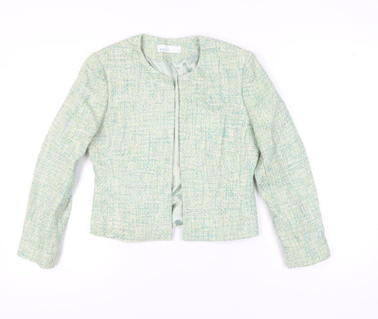 Womens UK Size 10 Minosa Petites Green Suit Jacket