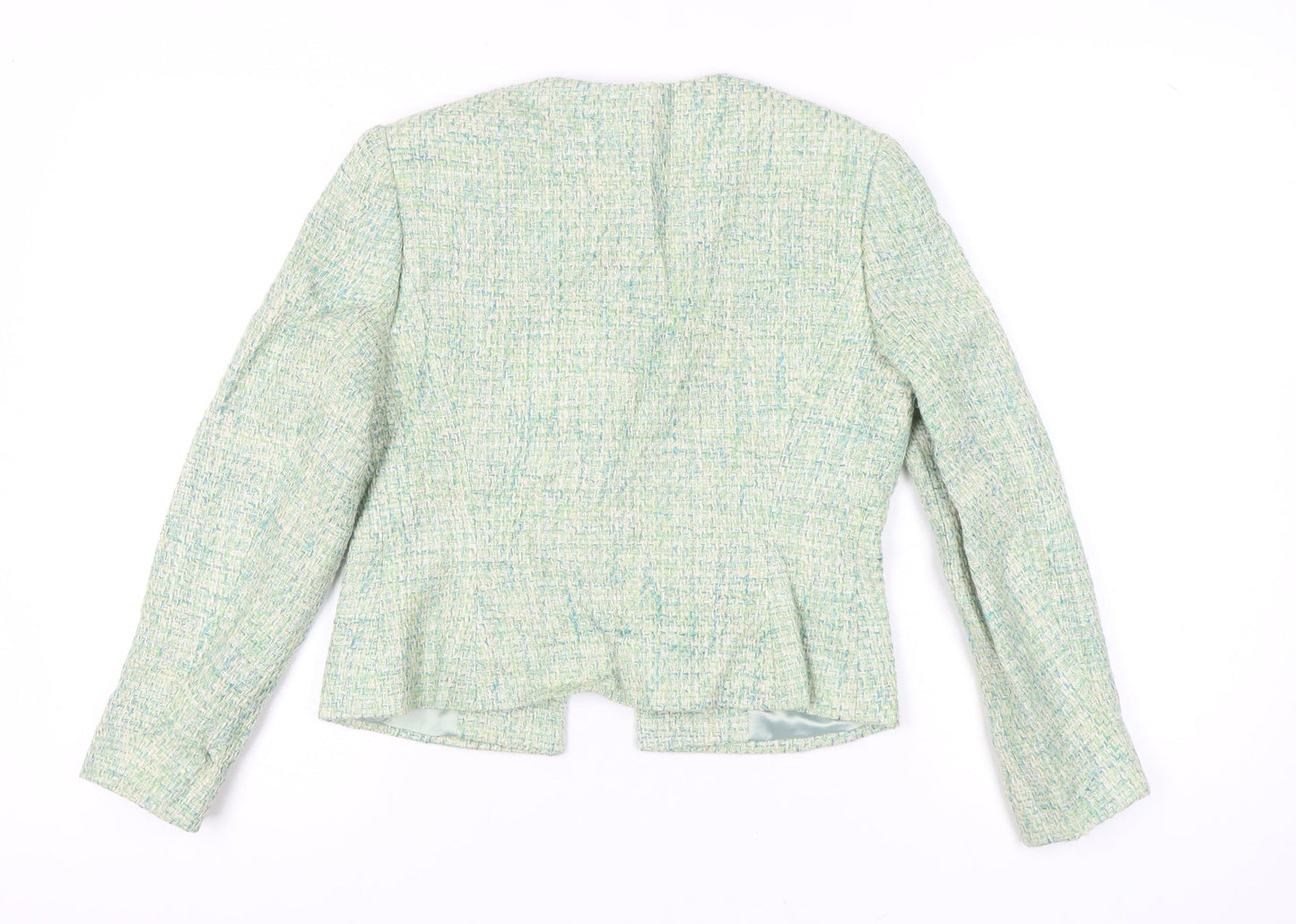 Womens UK Size 10 Minosa Petites Green Suit Jacket