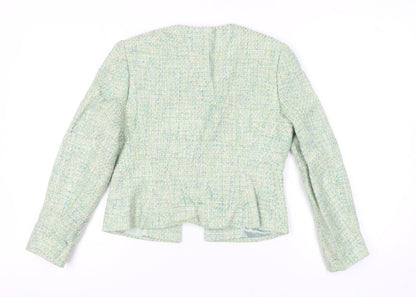 Womens UK Size 10 Minosa Petites Green Suit Jacket
