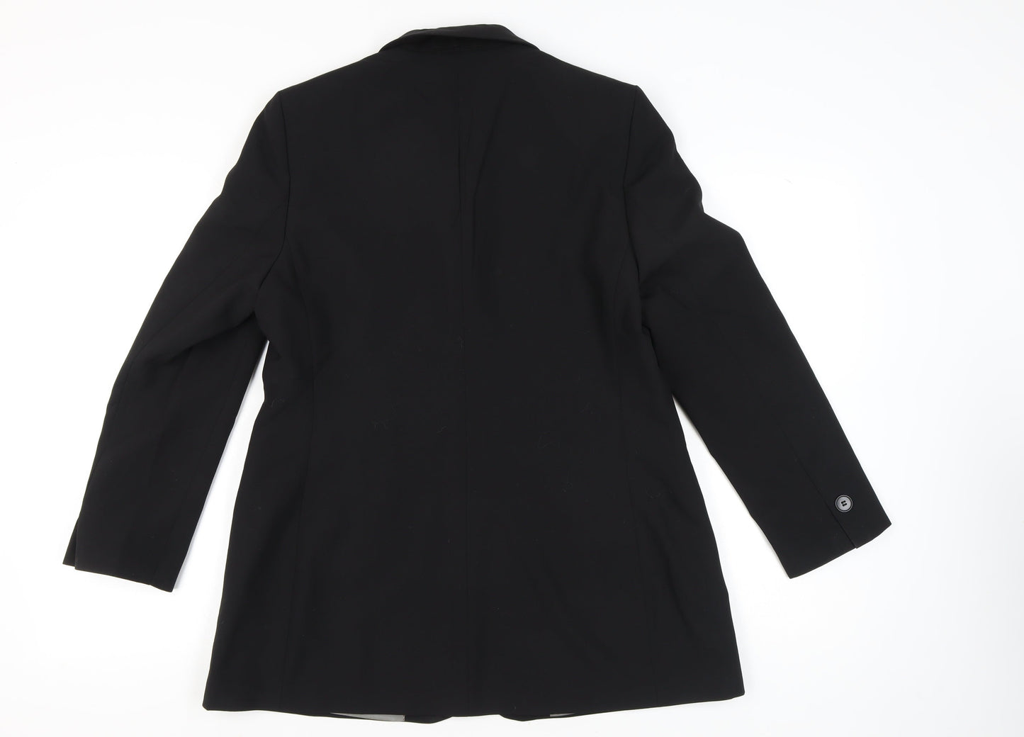 Marks and Spencer Womens Black Size 16 Classic Fit Single-Breasted Suit Jacket