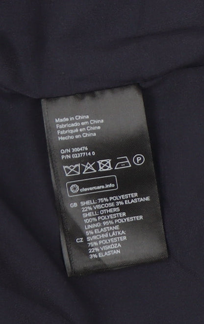 H&M Womens Black Slim Fit Blazer Jacket Size 4 Workwear Business