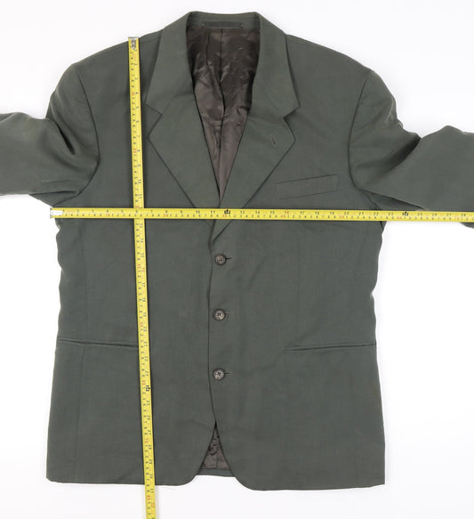 Mens UK Size 42 BHS Regular Green Suit Jacket