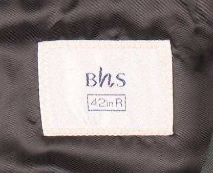 Mens UK Size 42 BHS Regular Green Suit Jacket