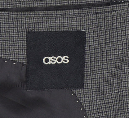 Mens UK Size 40 ASOS Regular Grey Suit Jacket
