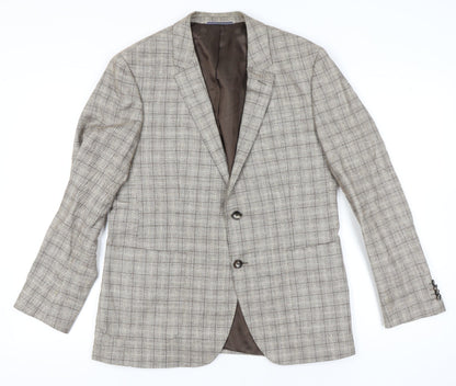 Mens UK Size 42 Tommy Hilfiger Regular Beige Suit Jacket