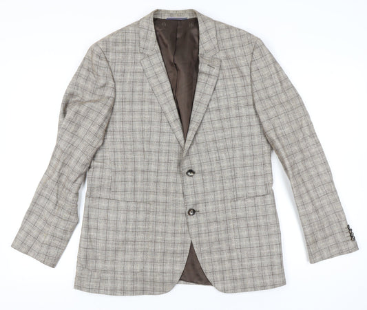 Mens UK Size 42 Tommy Hilfiger Regular Beige Suit Jacket
