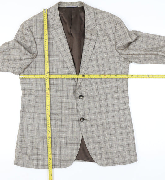 Mens UK Size 42 Tommy Hilfiger Regular Beige Suit Jacket