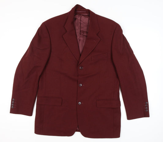 Mens UK Size 40 Douglas Regular Red Suit Jacket
