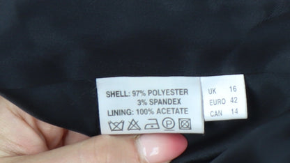 Jacques Vert Women’s Red Size 16 Shawl Collar Suit Jacket