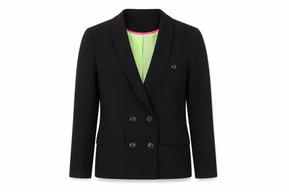 Womens UK Size 8 Denim Co Regular Black Blazer