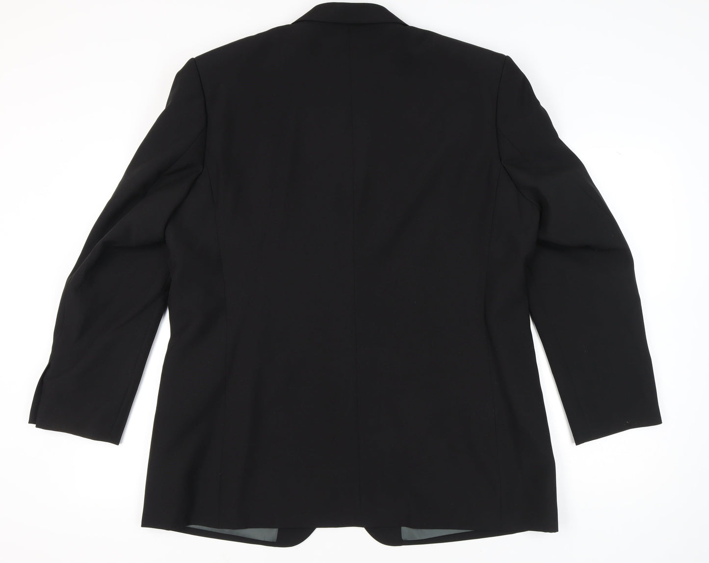 F&F Men’s Black 46 Regular Fit Blazer Jacket Smart Formal