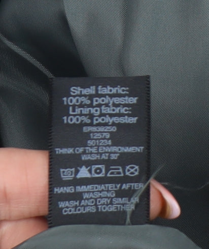 F&F Men’s Black 46 Regular Fit Blazer Jacket Smart Formal